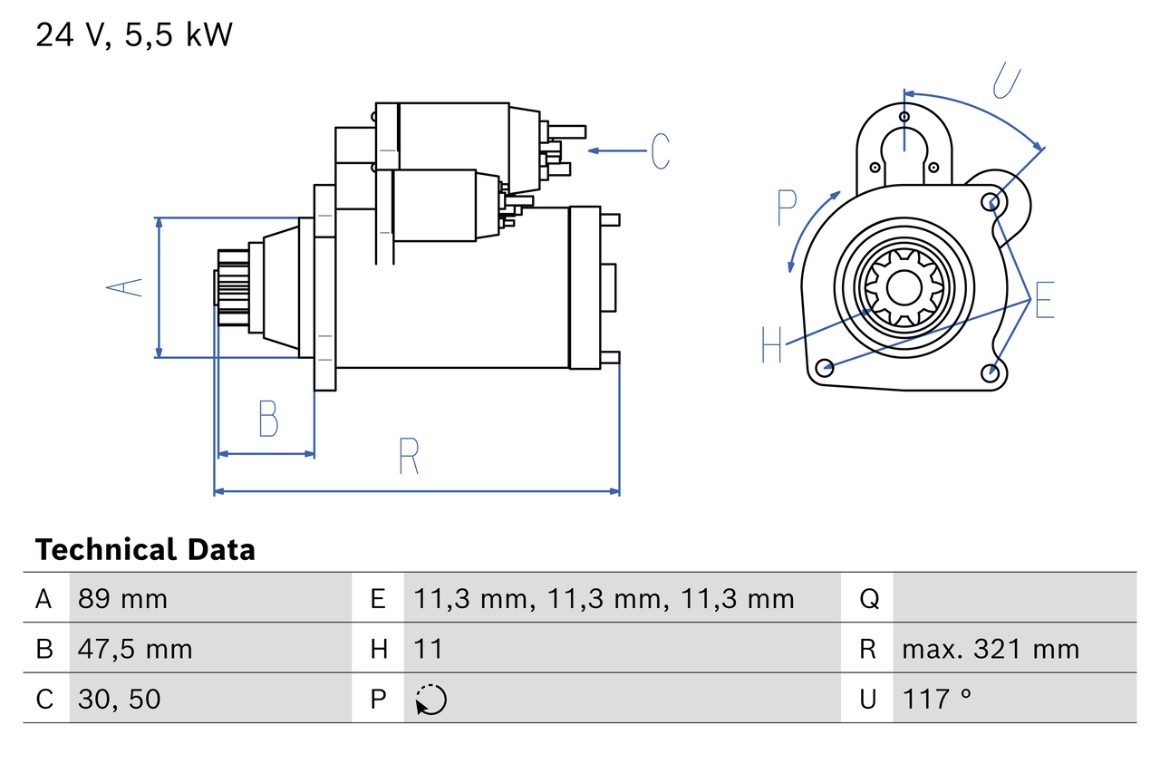 BOSCH 0 986 026 360 Starter