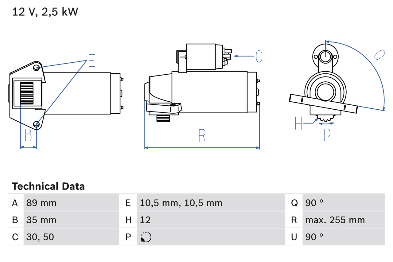 BOSCH 0 986 027 010 Starter