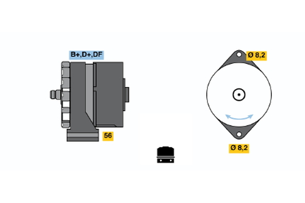 BOSCH 0 986 030 450 Alternator