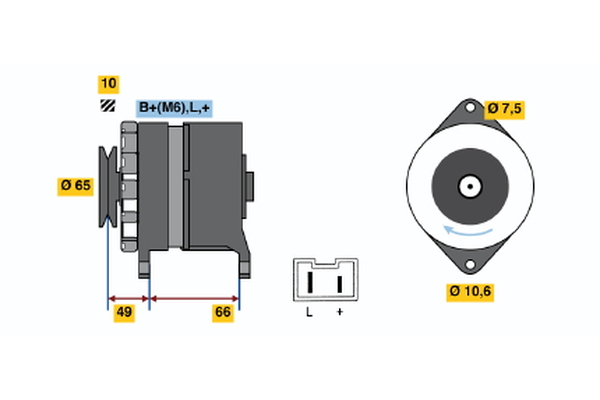 BOSCH 0 986 032 310 Alternator