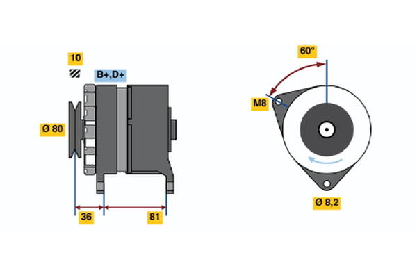 BOSCH 0 986 033 310 Alternator