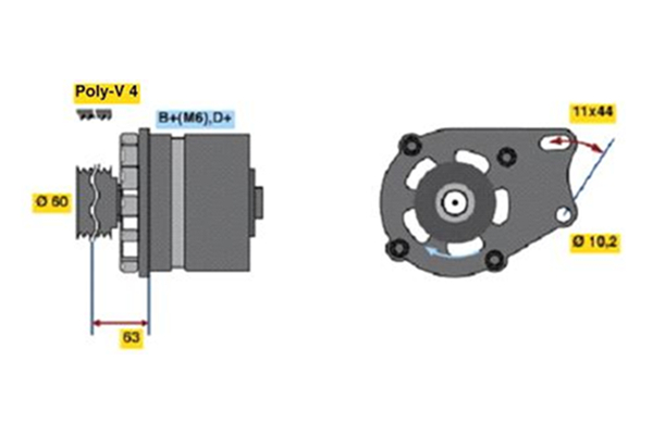 BOSCH 0 986 038 621 generátor