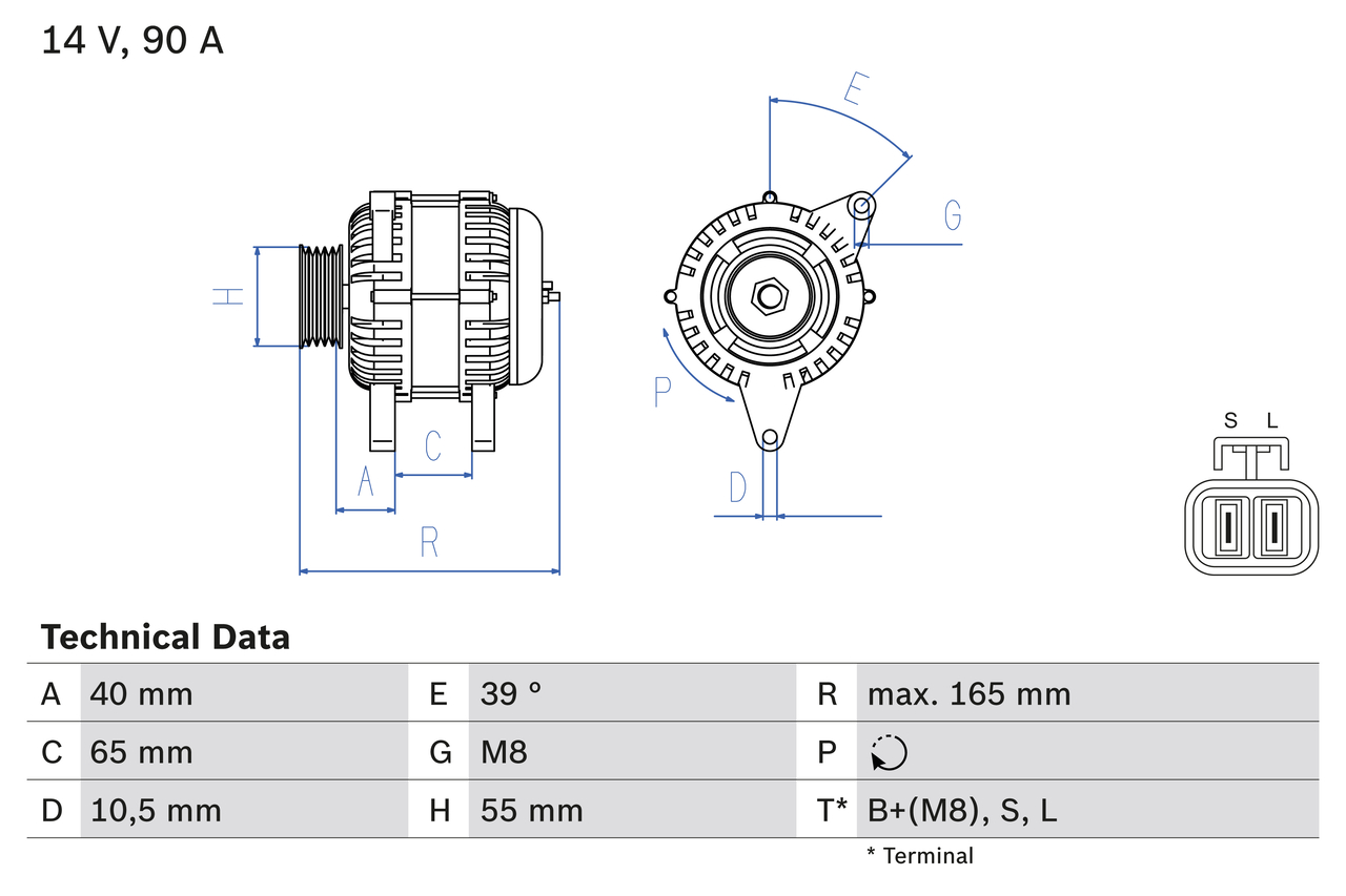 BOSCH 0 986 042 690 Alternatore-Alternatore-Ricambi Euro