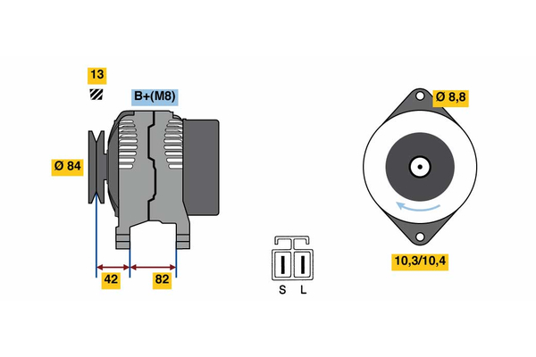 BOSCH 0 986 049 710 Alternator