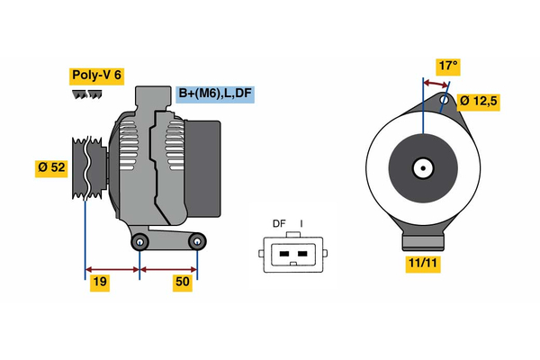 BOSCH 0 986 080 230 Alternator