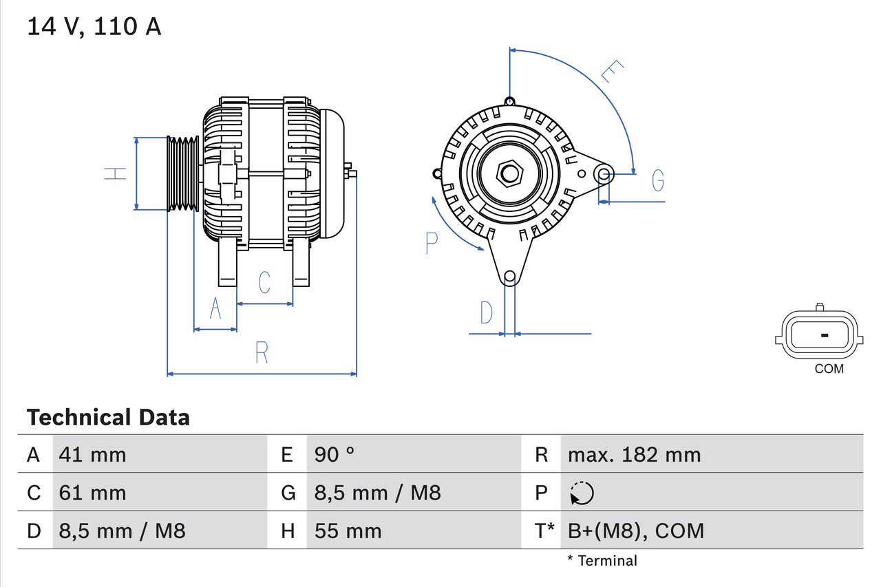 BOSCH 0 986 080 710 generátor