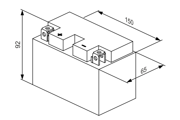 BOSCH 0 986 122 606 Ιόντα λιθίου Starter Battery for DUCATI