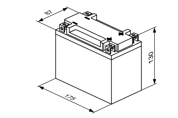 BOSCH 0 986 122 633 LI-Ionen Starterbatterie