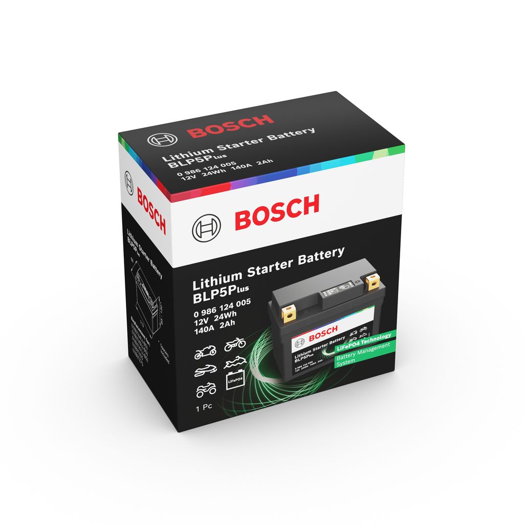 BOSCH 0 986 124 005 Ιόντα λιθίου Starter Battery for APRILIA BENELLI BMW DAELIM DERBI FANTIC GILERA HONDA HYOSUNG KAWASAKI KTM M