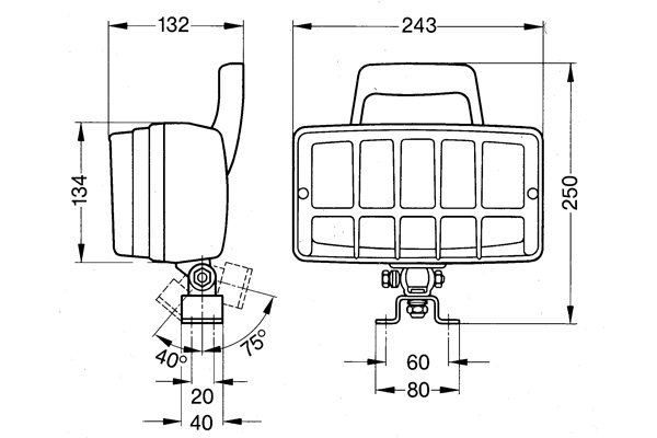BOSCH 0 986 310 537 Diaľkový svetlomet