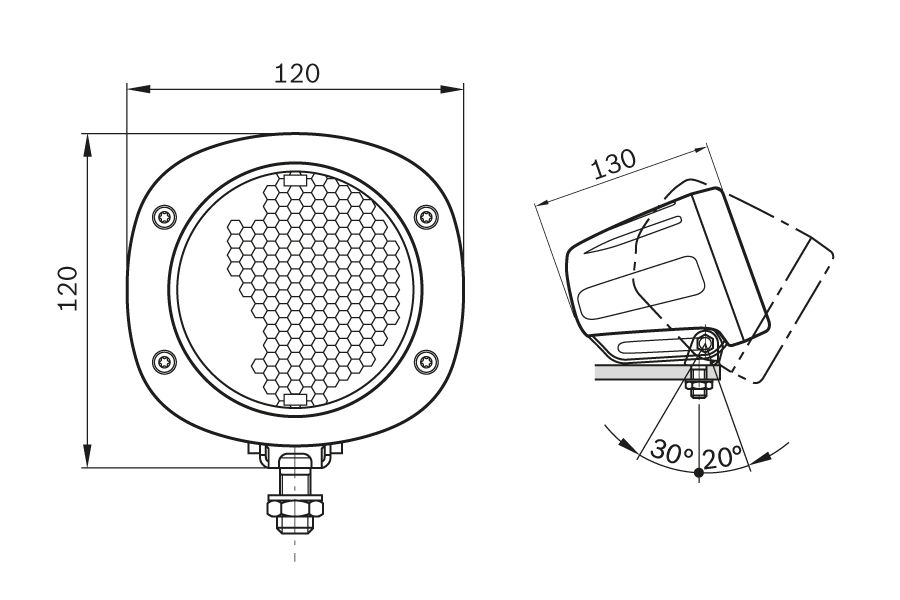 BOSCH 0 986 310 678 Worklight both sides