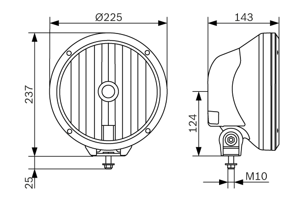 BOSCH 0 986 310 976 Diaľkový svetlomet
