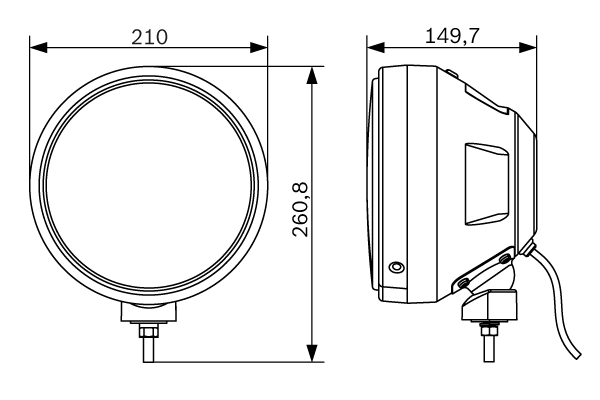 BOSCH 0 986 310 985 Diaľkový svetlomet