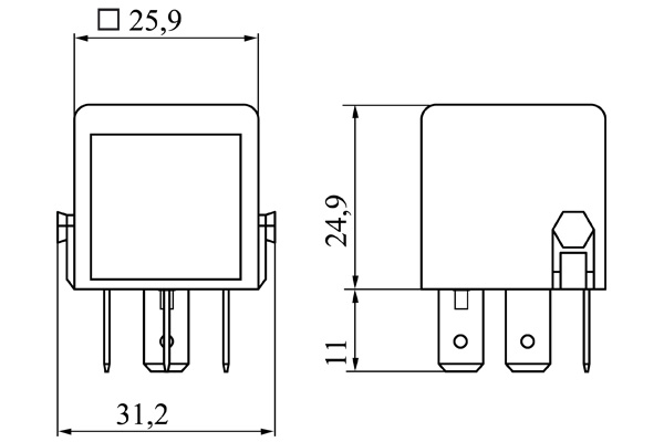 BOSCH 0 986 332 040 Relè multifunzione