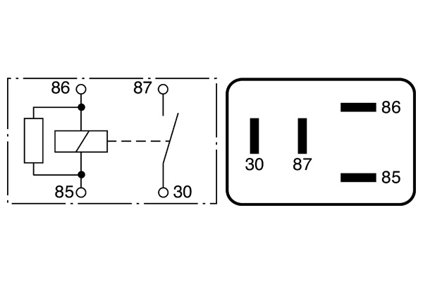 BOSCH 0 986 332 070 Relais, Arbeitsstrom