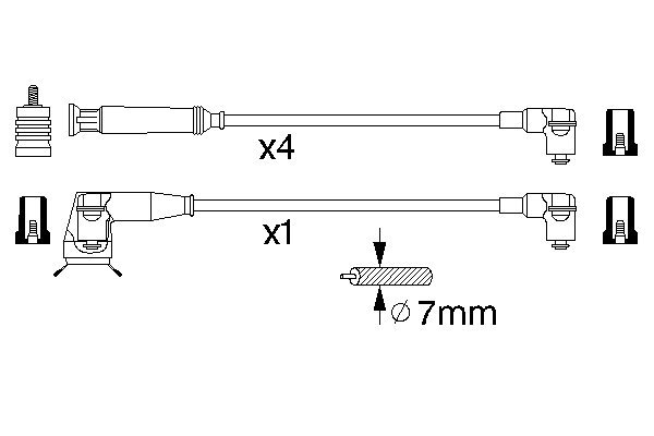 BOSCH 0 986 356 306 Zündleitungssatz