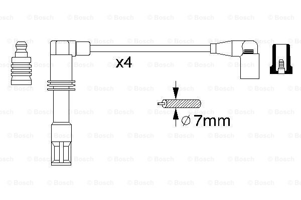 BOSCH 0 986 356 308 Kit cavi accensione-Kit cavi accensione-Ricambi Euro