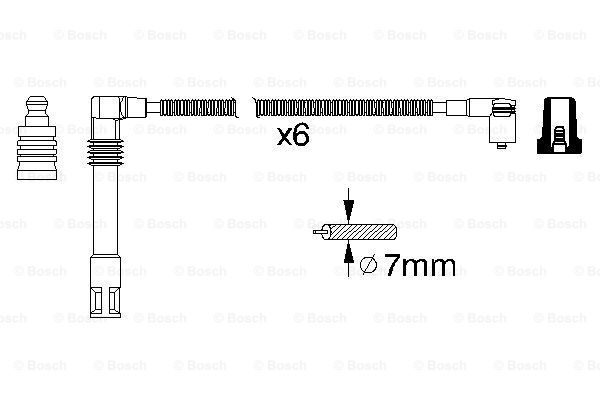 BOSCH 0 986 356 321 Kit cavi accensione-Kit cavi accensione-Ricambi Euro