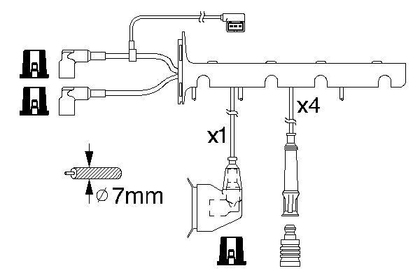BOSCH 0 986 356 325 Zündleitungssatz