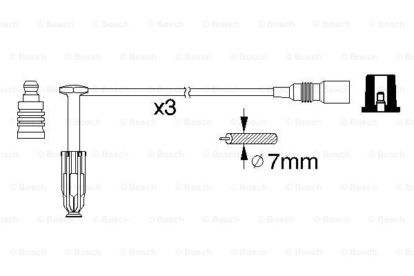 BOSCH 0 986 356 329 Kit cavi accensione-Kit cavi accensione-Ricambi Euro