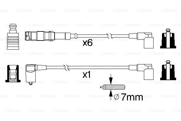 BOSCH 0 986 356 332 Kit cavi accensione