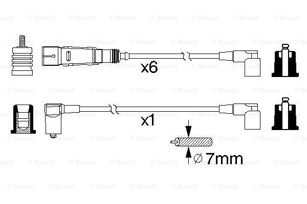 BOSCH 0 986 356 335 Kit cavi accensione-Kit cavi accensione-Ricambi Euro