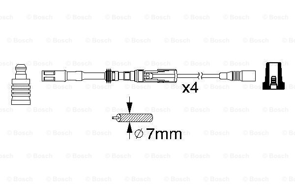 BOSCH 0 986 356 337 Kit cavi accensione-Kit cavi accensione-Ricambi Euro