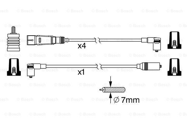 BOSCH 0 986 356 342 Kit cavi accensione