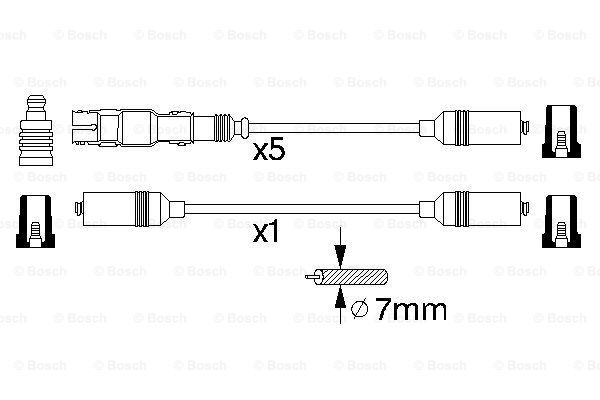 BOSCH 0 986 356 350 Kit cavi accensione