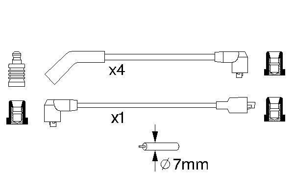 BOSCH 0 986 356 701 Zündleitungssatz