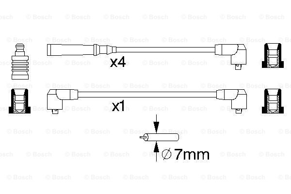 BOSCH 0 986 356 720 Kit cavi accensione