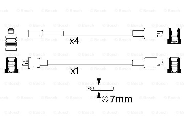 BOSCH 0 986 356 732 Kit cavi accensione-Kit cavi accensione-Ricambi Euro