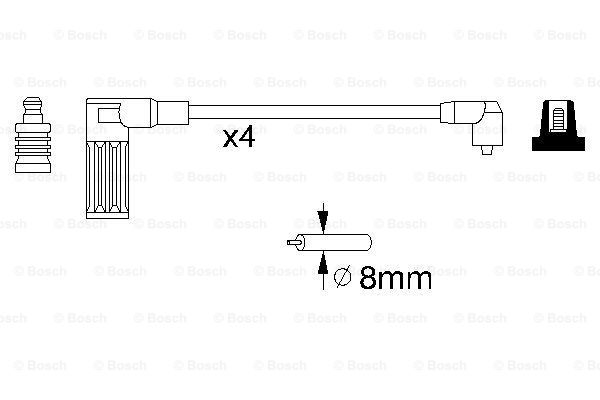 BOSCH 0 986 356 738 Kit cavi accensione