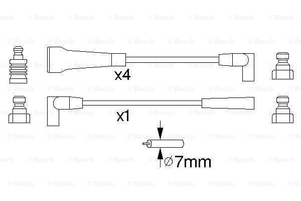 BOSCH 0 986 356 743 Kit cavi accensione