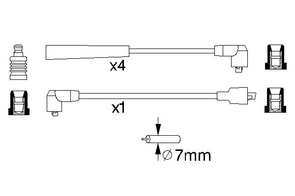 BOSCH 0 986 356 759 Zündleitungssatz