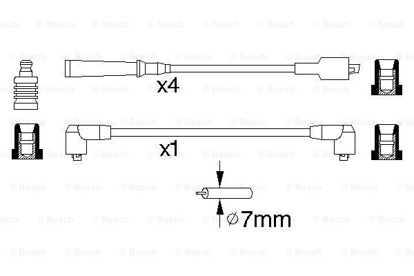 BOSCH 0 986 356 773 Kit cavi accensione-Kit cavi accensione-Ricambi Euro