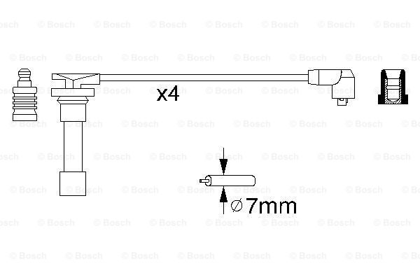 BOSCH 0 986 356 776 Kit cavi accensione-Kit cavi accensione-Ricambi Euro