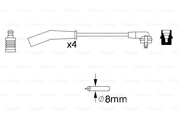 BOSCH 0 986 356 829 Kit cavi accensione-Kit cavi accensione-Ricambi Euro