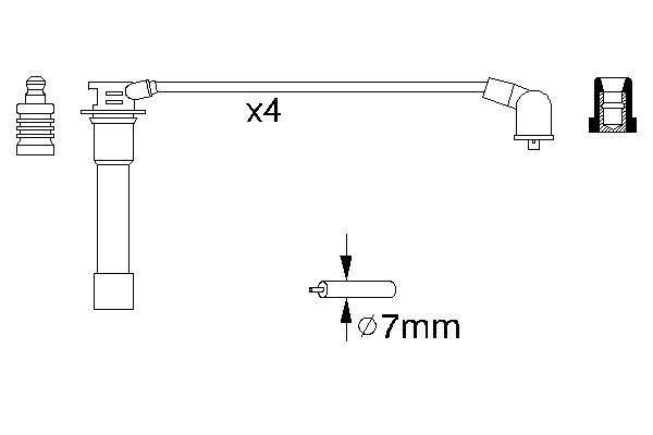 BOSCH 0 986 356 837 Zündleitungssatz
