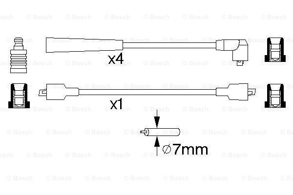 BOSCH 0 986 356 839 Kit cavi accensione-Kit cavi accensione-Ricambi Euro