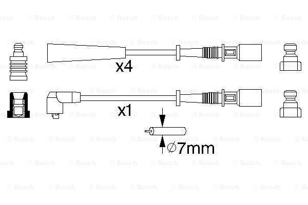 BOSCH 0 986 356 853 Kit cavi accensione-Kit cavi accensione-Ricambi Euro