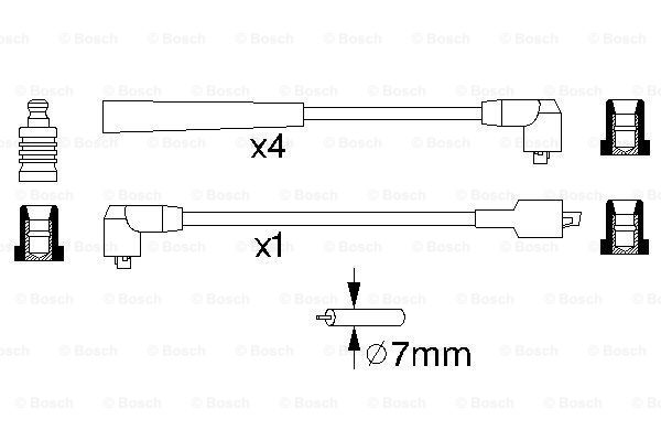 BOSCH 0 986 356 859 Kit cavi accensione