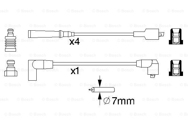 BOSCH 0 986 356 866 Kit cavi accensione-Kit cavi accensione-Ricambi Euro