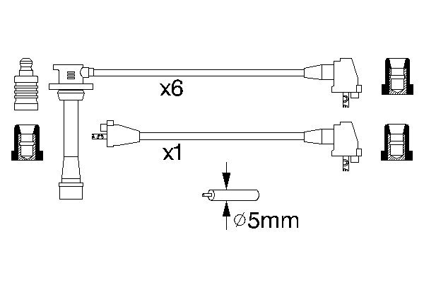 BOSCH 0 986 356 926 Zündleitungssatz