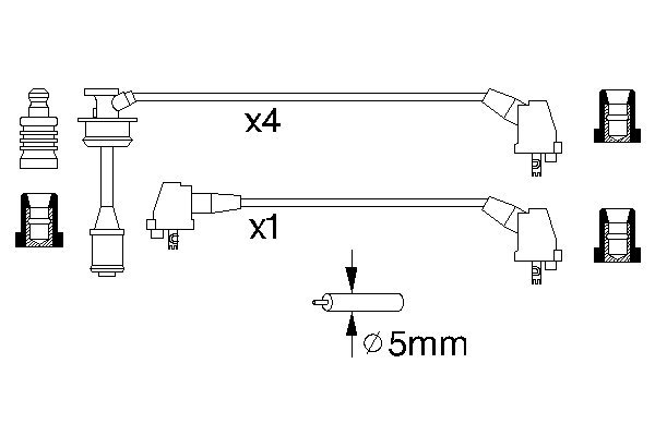 BOSCH 0 986 356 930 Zündleitungssatz