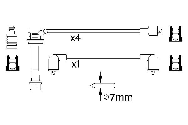 BOSCH 0 986 356 939 Zündleitungssatz