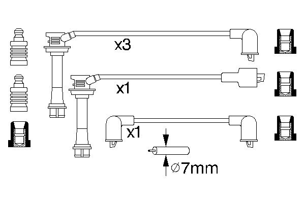 BOSCH 0 986 356 946 Zündleitungssatz