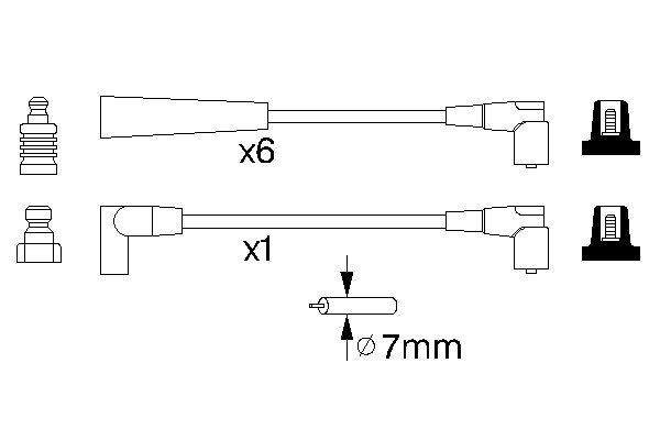 BOSCH 0 986 356 960 Zündleitungssatz
