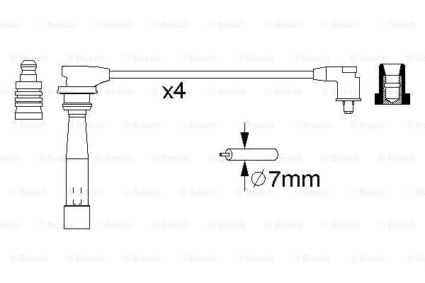 BOSCH 0 986 356 970 Kit cavi accensione