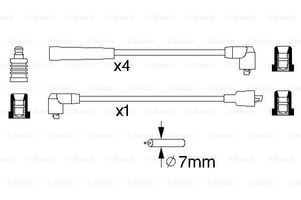 BOSCH 0 986 356 984 Kit cavi accensione-Kit cavi accensione-Ricambi Euro